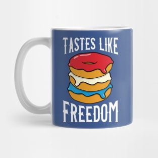 4th of July Donuts Tastes Like Freedom Mug